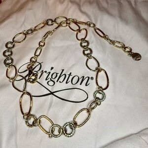 Brighton Decorative Two-Tone Gold and Silver Adjustable Belt
